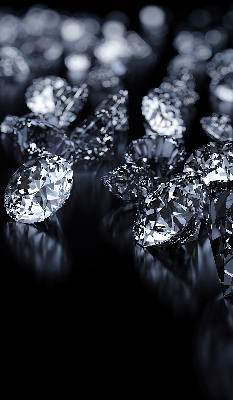 Estor opaco con diseño de diamantes y brillo