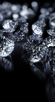 Estor opaco con diseño de diamantes y brillo