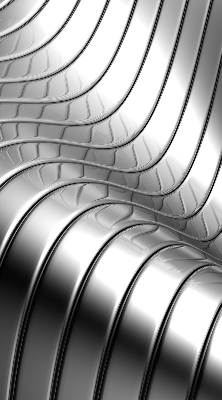 Estor decorativo de abstracción metálica