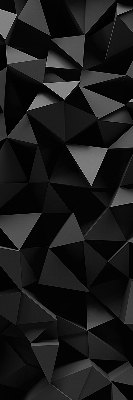 Estor decorativo en color negro y estilo origami