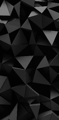 Estor decorativo en color negro y estilo origami