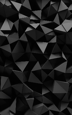 Estor decorativo en color negro y estilo origami
