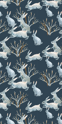 Estor opaco con diseño de conejos y palos