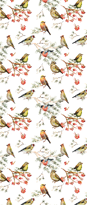 Estor decorativo con motivo de pájaros en las ramas