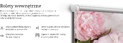 Estor enrollable de tela de flores