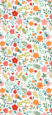 Estor opaco con estampado de flores pintadas