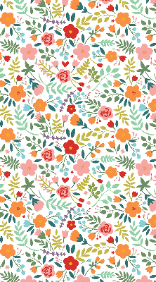 Estor opaco con estampado de flores pintadas