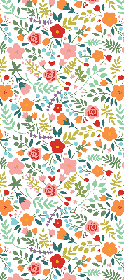 Estor opaco con estampado de flores pintadas