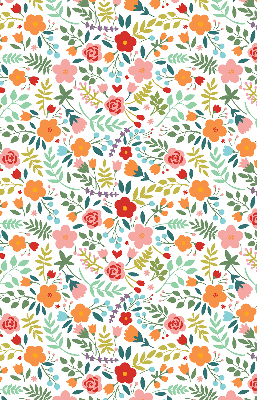 Estor opaco con estampado de flores pintadas