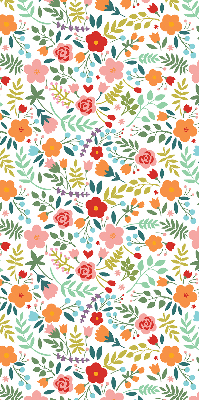 Estor opaco con estampado de flores pintadas