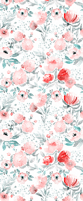 Estor decorativo en color rosa amapola