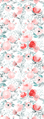Estor decorativo en color rosa amapola