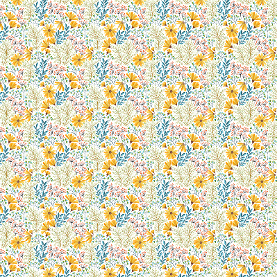 Estor enrollable de tela Flores