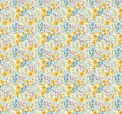 Estor enrollable de tela Flores