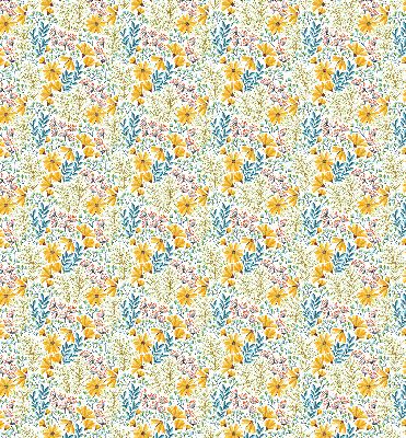 Estor enrollable de tela Flores