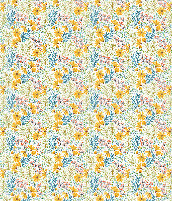 Estor enrollable de tela Flores
