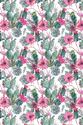 Estor decorativo con diseño de flor de cactus