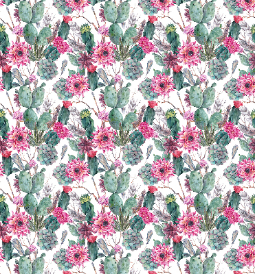 Estor decorativo con diseño de flor de cactus