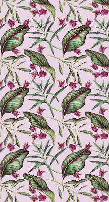 Estor opaco con hojas tropicales
