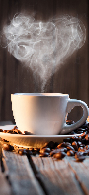 Estor decorativo para una taza de café