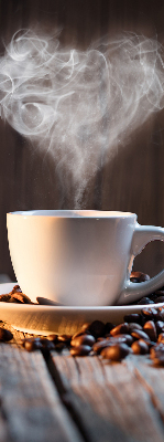 Estor decorativo para una taza de café
