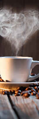 Estor decorativo para una taza de café