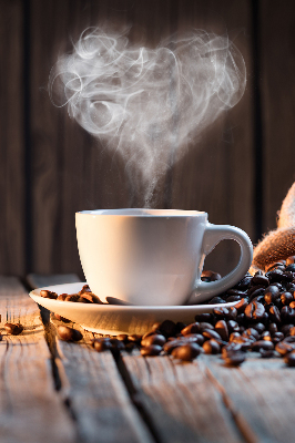 Estor decorativo para una taza de café