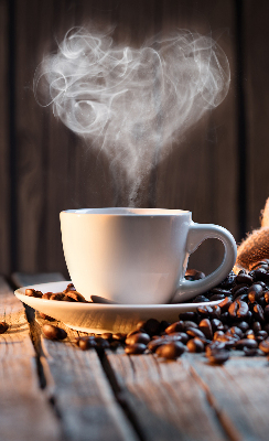 Estor decorativo para una taza de café