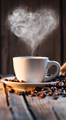 Estor decorativo para una taza de café
