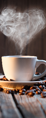 Estor decorativo para una taza de café