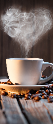 Estor decorativo para una taza de café