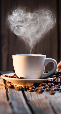Estor decorativo para una taza de café