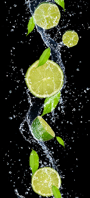 Estor opaco en color cayendo al agua