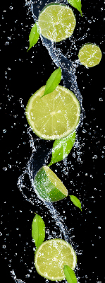 Estor opaco en color cayendo al agua