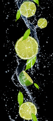 Estor opaco en color cayendo al agua