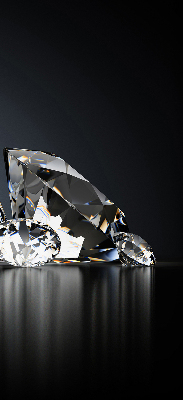 Estor decorativo con diseño de diamantes