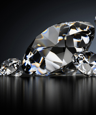 Estor decorativo con diseño de diamantes