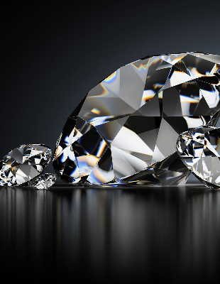Estor decorativo con diseño de diamantes