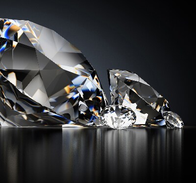Estor decorativo con diseño de diamantes