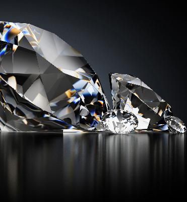 Estor decorativo con diseño de diamantes