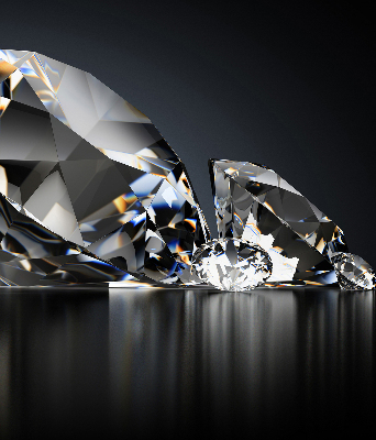 Estor decorativo con diseño de diamantes