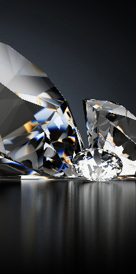 Estor decorativo con diseño de diamantes
