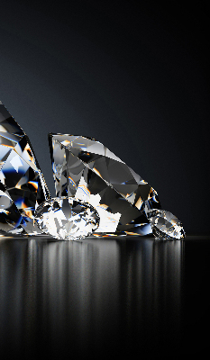 Estor decorativo con diseño de diamantes