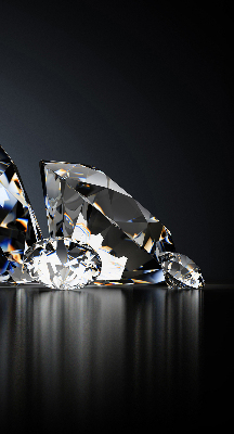 Estor decorativo con diseño de diamantes