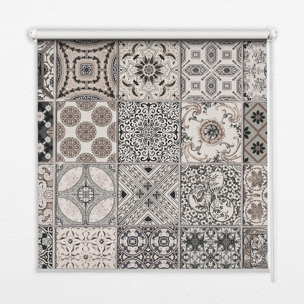 Estor decorativo con patrones portugueses