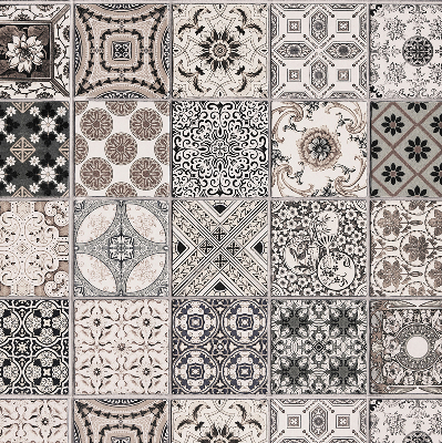 Estor decorativo con patrones portugueses