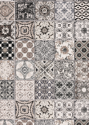 Estor decorativo con patrones portugueses