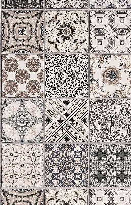 Estor decorativo con patrones portugueses