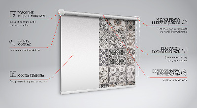 Estor decorativo con patrones portugueses