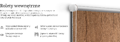 Estor enrollable de tela de madera